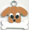 トイプードル（茶） 名入れ　犬 迷子札 販売 犬鑑札　ＩＤプレート　ドッグタグ アクセサリー　トップワン 携帯ストラップ