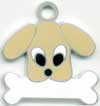 トイプードル（ベージュ） 名入れ　犬 迷子札 販売 犬鑑札　ＩＤプレート ドッグタグ アクセサリー　トップワン 携帯ストラップ