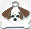 シーズー（茶） 名入れ　犬 迷子札 販売 犬鑑札　ＩＤプレート　ドッグタグ アクセサリー　トップワン 携帯ストラップ　刻印　名前