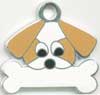 シーズー(金） 名入れ　犬 迷子札 販売 犬鑑札　ＩＤプレート　ドッグタグ アクセサリー　トップワン 携帯ストラップ　刻印　名前