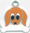 ミニチュアダックス（茶） 名入れ 犬 迷子札 販売 犬鑑札　ＩＤプレート ドッグタグ アクセサリー　トップワン 携帯ストラップ