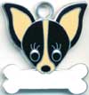 チワワ（G） 　【名入れ】　犬 迷子札 販売 犬鑑札　ＩＤプレート ドッグタグ アクセサリー　トップワン  携帯ストラップ　刻印