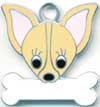 チワワ（H） 　【名入れ】　犬 迷子札 販売 犬鑑札　ＩＤプレート ドッグタグ アクセサリー　トップワン  携帯ストラップ　刻印