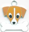 ジャックラッセルテリア　ドッグタグ　【名入れ】犬　ネックレス 迷子札 　ＩＤタグ　メール便 犬 アクセサリー