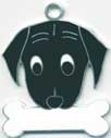 ラブラドール（黒）　【名入れ】犬 迷子札 販売 犬鑑札　ＩＤプレート ドッグタグ アクセサリー　トップワン 携帯ストラップ　刻印