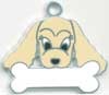 コッカースパニエル（茶）　【名入れ】犬 迷子札 販売 犬鑑札　ＩＤプレート ドッグタグ アクセサリー　トップワン 携帯ストラップ