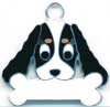 キャバリア(黒） 【名入れ】犬 迷子札 販売 犬鑑札　ＩＤプレート　 ドッグタグ アクセサリー　トップワン 携帯ストラップ　刻印